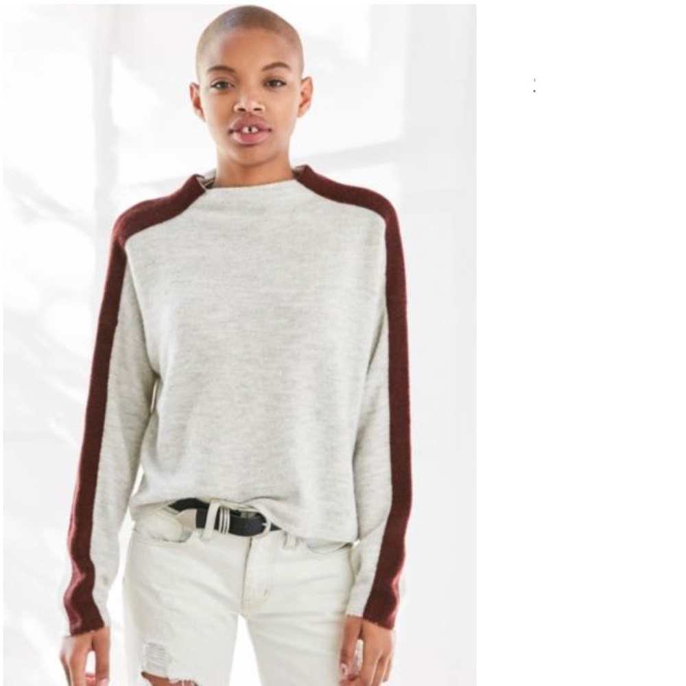 URBAN OUTFITTERS SILENCE + NOISE Johnny Mock Turtleneck Pullover Sweater Small S
